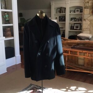 Kenneth Cole Classic Black Peacoat